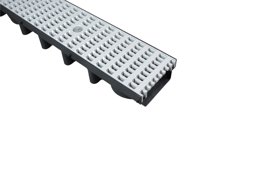 Entwässerungsrinne Mit Kunststoffrost | 14,8cm Hoc Produktbild-Vorschau 3