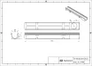 Technische Zeichnung des Rinnenunterteils ST-100 D-400