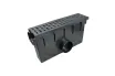 Einlaufkasten PVC 9.8cm A-15 Kunststoff Stegrost - Gesamtansicht 2