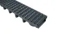 Entwässerungsrinnen PVC 6.3cm B-125 Kunststoff Maschenrost, Länge 1 m - Zoom