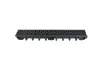 Entwässerungsrinnen PVC 9.8cm A-15 Kunststoff Stegrost -Gesamtansicht 2
