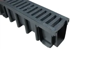 Hauptbild von Entwässerungsrinnen PVC 14,8cm B-125 Kunststoff Stegrost